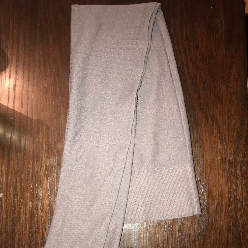 Grey Ribbed Tights